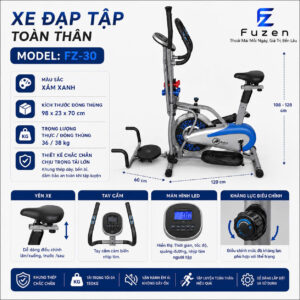 Xe đạp tập thể dục đa công năng FZ - 30