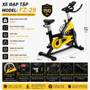 Xe đạp tập đơn năng Fuzen FZ -29